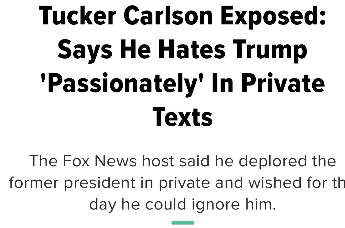 Image in @MarioNawfal's post: #BREAKING: Tucker Carlson said he ‘passionately’ hates Donald Trump:
"We are very, very close to …