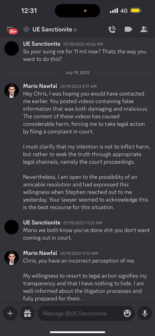 Image in @MarioNawfal's post: 🚨WHY I AM SUING A YOUTUBER AFTER MONTHS OF CONSTANT ATTACKS | HOW HE MANIPULATED HIS AUDIENCE & VIC…