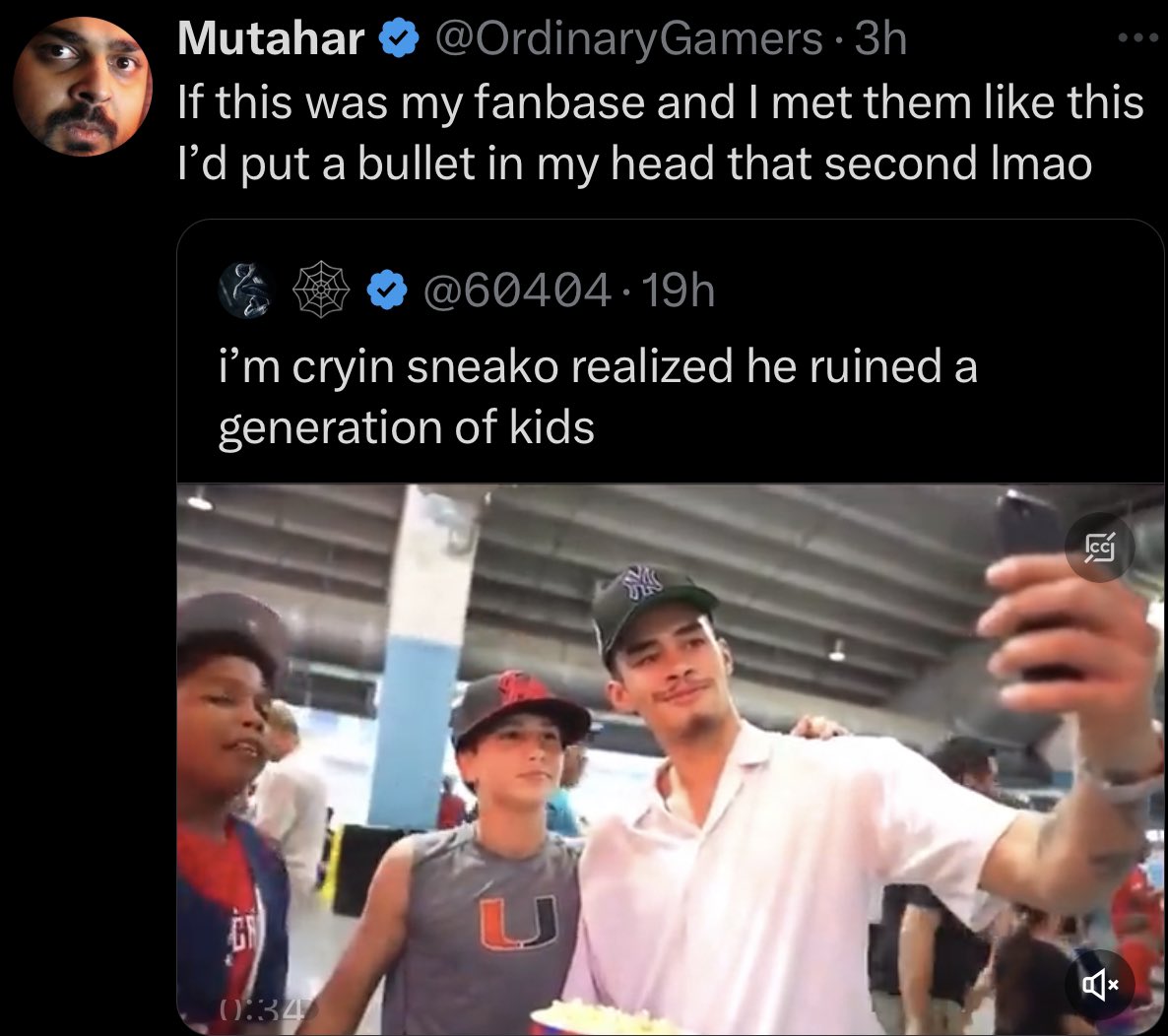 Image in @sneako's post: Why can’t they realize that kids will NEVER resonate with fat soy boys? https://t.co/TxrhIyExy5