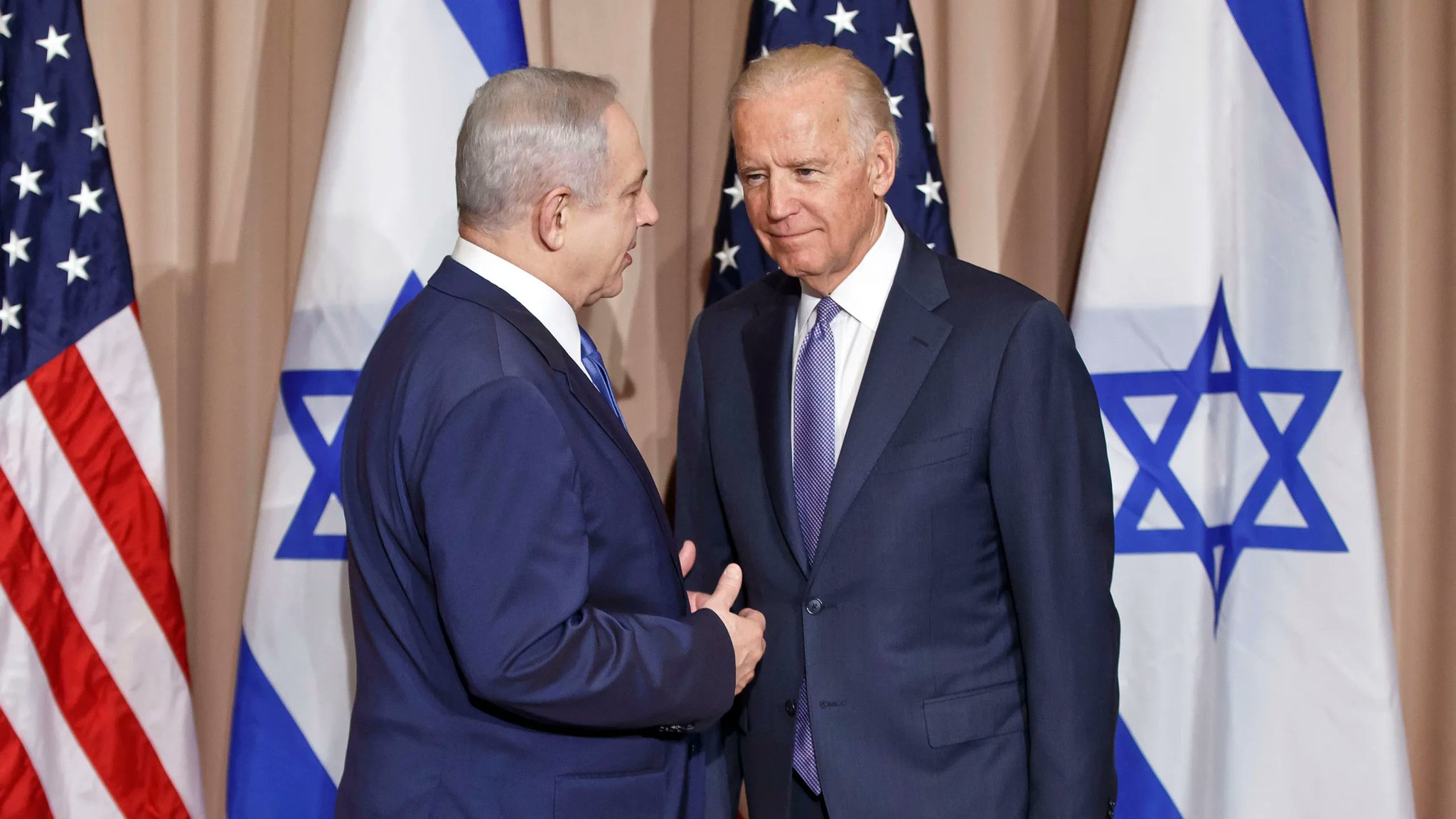 Image in @MarioNawfal's post: 🚨BREAKING: Netanyahu tells Biden that Hamas is attacking Israel with “unprecedented brutality”