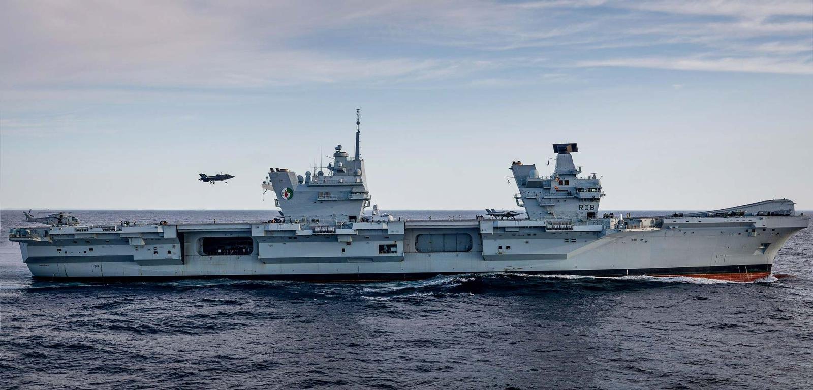 Image in @MarioNawfal's post: 🚨 JUST IN: The UK Ministry of Defence has placed the UK Carrier Strike group (including Europe’s mo…
