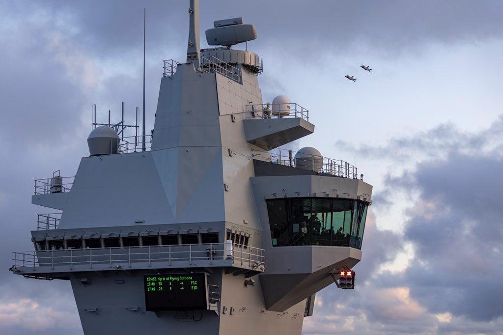 Image in @MarioNawfal's post: 🚨 JUST IN: The UK Ministry of Defence has placed the UK Carrier Strike group (including Europe’s mo…