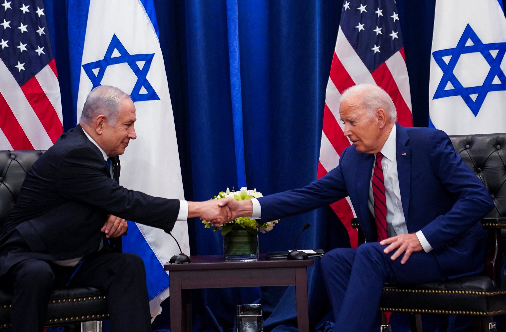 Image in @MarioNawfal's post: 🚨JUST IN: Biden urged Netanyahu in a phone call to reduce civilian casualties in Gaza https://t.co/…