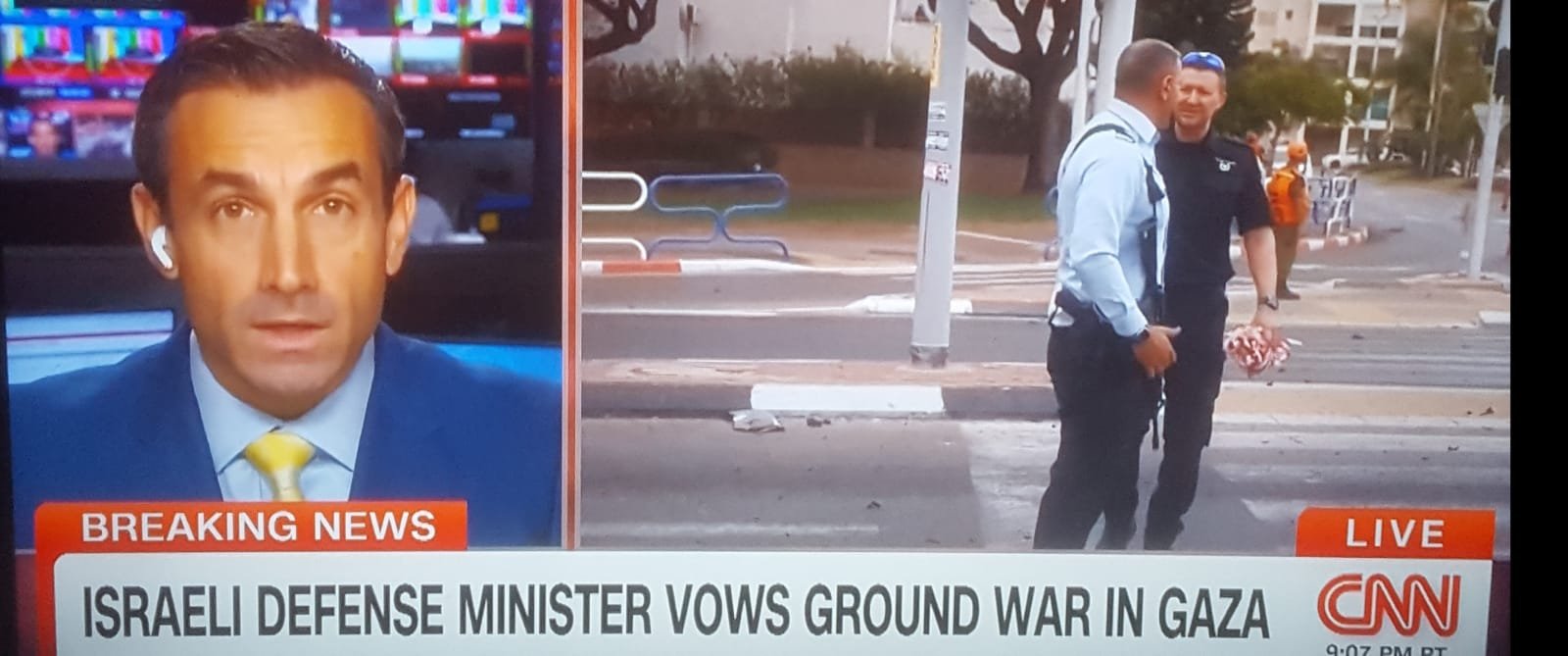 Image in @MarioNawfal's post: 🚨BREAKING: Israeli Minister of Defense Vows a GROUND WAR LIKE NEVER BEFORE