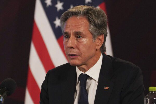 Image in @MarioNawfal's post: 🚨JUST IN: Blinken: "We do not believe that a regional war may break out in the region, and we have …