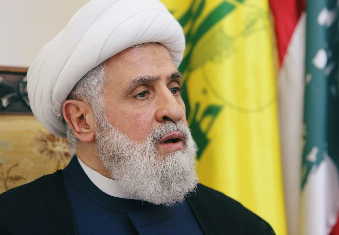 Image in @MarioNawfal's post: 🚨 JUST IN: Deputy Secretary-General of the Lebanese Hezbollah talks
-"Israel uses remote means to …