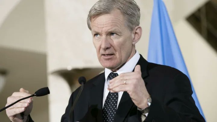 Image in @MarioNawfal's post: 🚨JUST IN: Secretary General of the Norwegian Refugee Council Jan Egeland unhappily:
"What is happ…