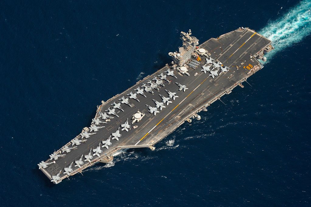 Image in @MarioNawfal's post: 🚨JUST IN: A top U.S. military official confirmed that a group of American warships, including the U…