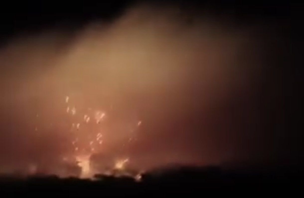 Image in @MarioNawfal's post: 🚨JUST IN: The Israeli Forces are again striking Southern Lebanon in response to the soldiers killed…