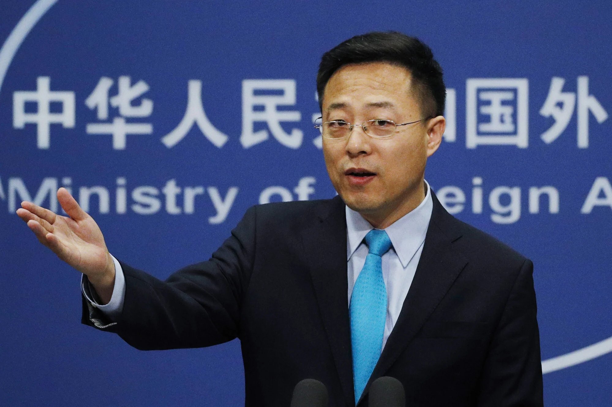 Image in @MarioNawfal's post: 🚨 JUST IN - Chinese Foreign Ministry: The Palestinian people have the right to life and the establi…