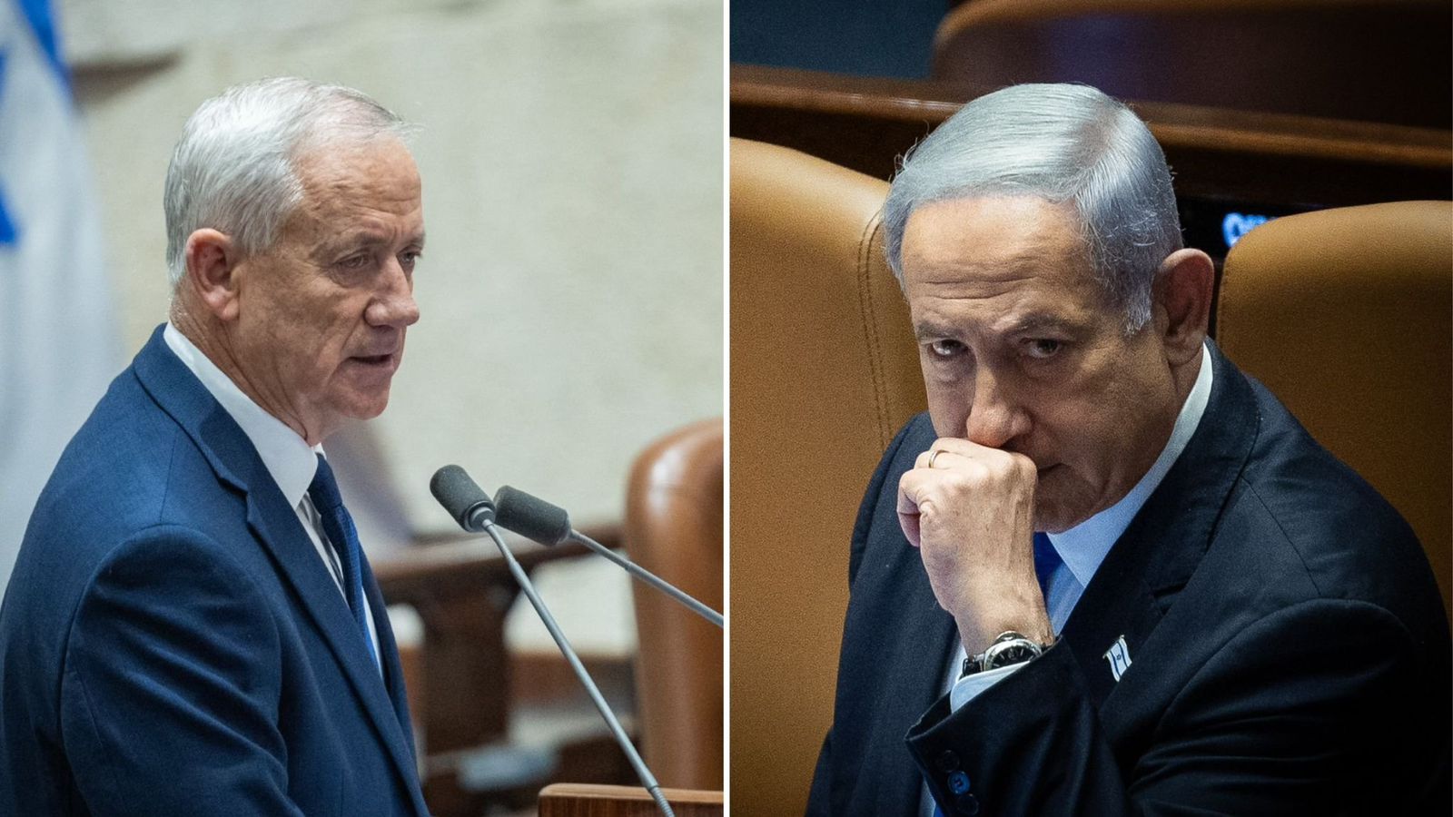 Image in @MarioNawfal's post: 🚨BREAKING: Minister Benny Gantz Hits Back at Netanyahu
"The Prime Minister must retract his statem…
