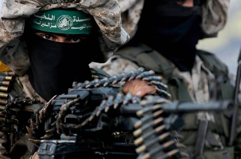 Image in @MarioNawfal's post: 🚨JUST IN - OFFICIAL STATEMENT BY HAMAS:
"The terrorist Zionist occupation once again commits a hei…