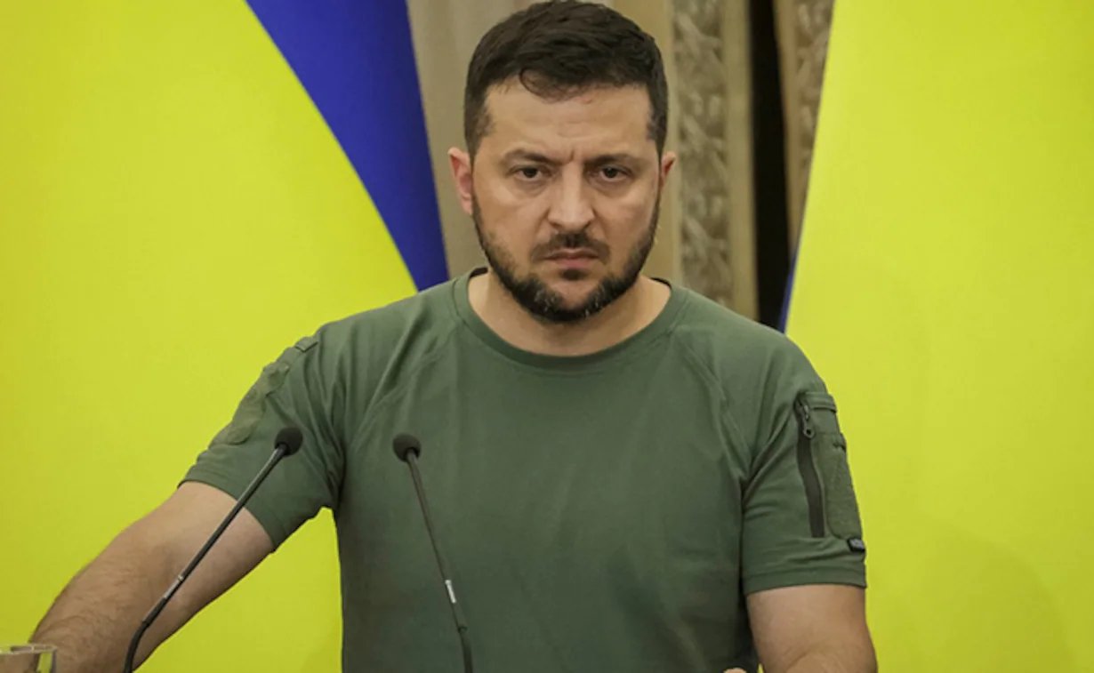 Image in @MarioNawfal's post: 🚨JUST IN: Ukraine's President Zelensky says the war in Gaza is "TAKING AWAY THE FOCUS" from the Rus…