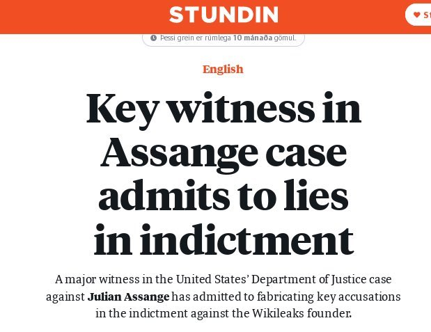 Image in @JulianAssange's post: Star US prosecution witness in case against Julian Assange revealed as convicted fraudster who has …