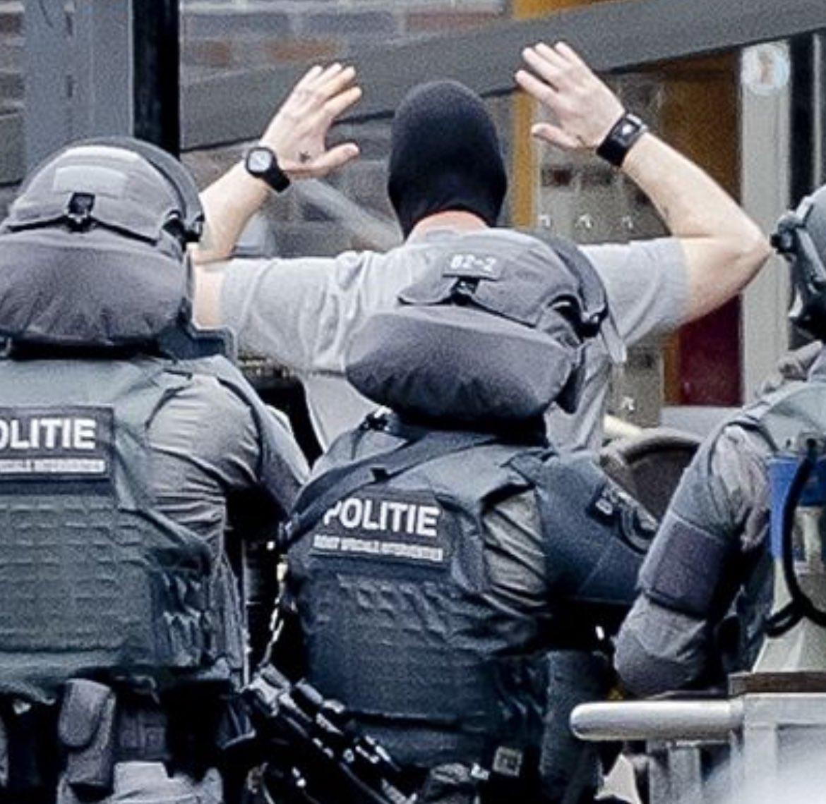 Image in @MarioNawfal's post: 🇳🇱NEW IMAGES OF NETHERLANDS HOSTAGE TAKER AS HE WAS ARRESTED
Police say they arrived at the scene …