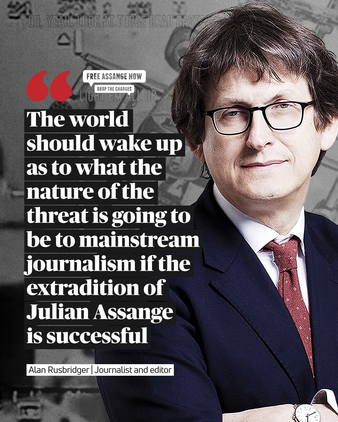 Image in @JulianAssange's post: "The world should wake up as to what the nature of the threat is going to be to mainstream journali…