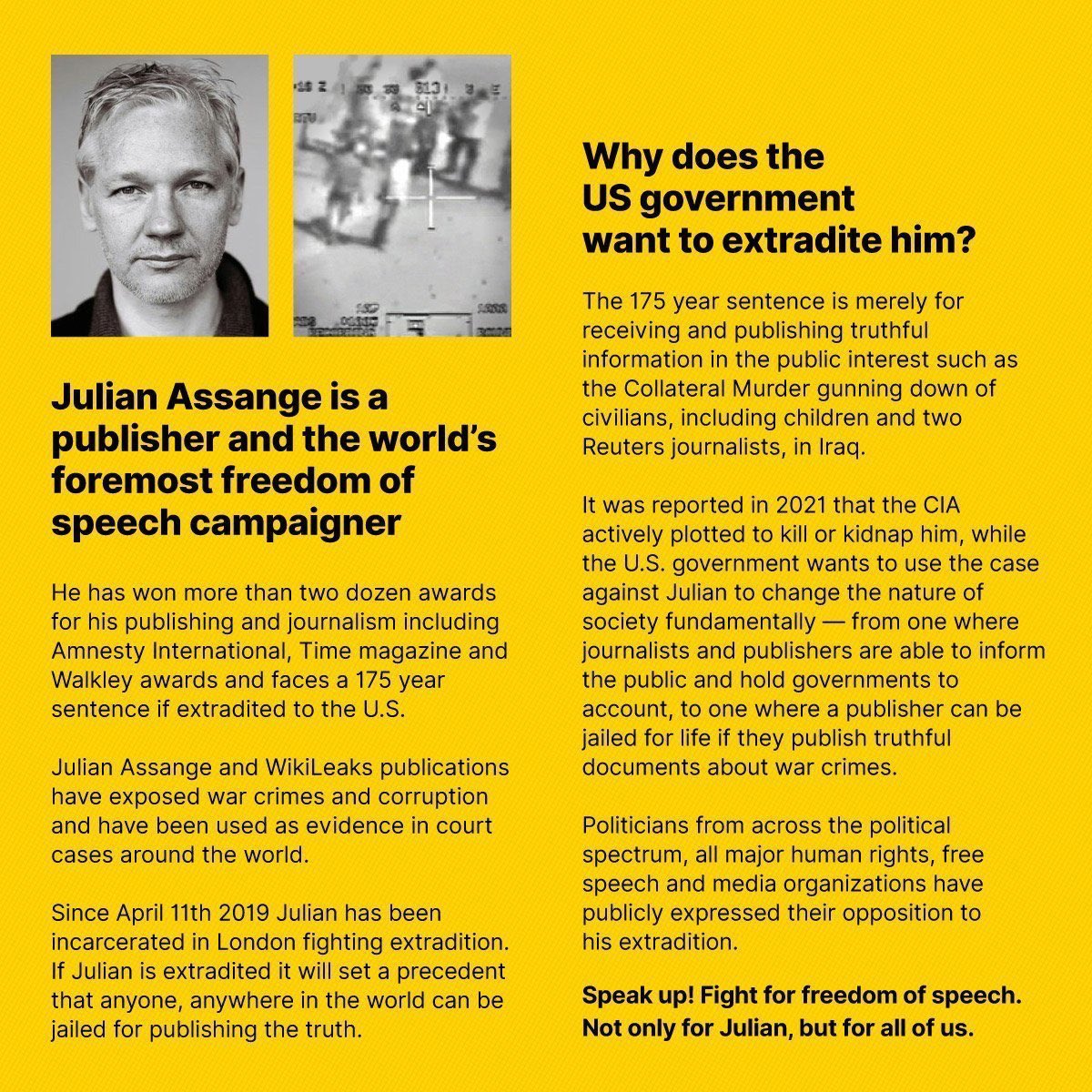 Image in @JulianAssange's post: Why does the US government want to extradite Julian Assange?
Julian Assange is a journalist an…