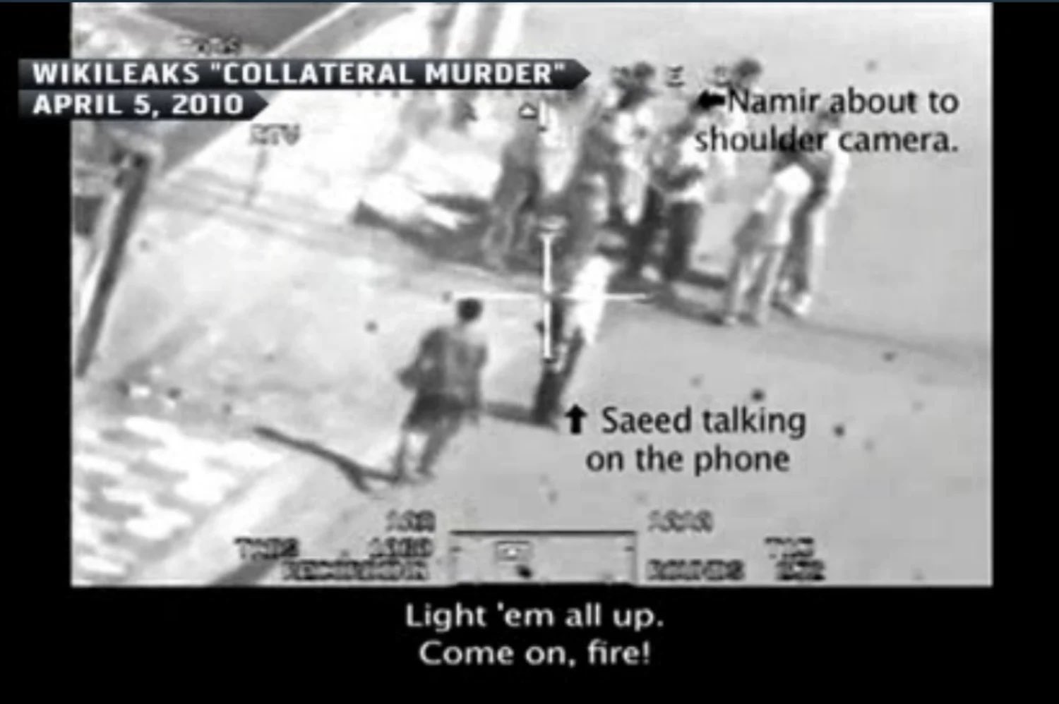 Image in @JulianAssange's post: 8 months after Julian Assange published the ‘Collateral Murder’ video detailing war crimes in Iraq …
