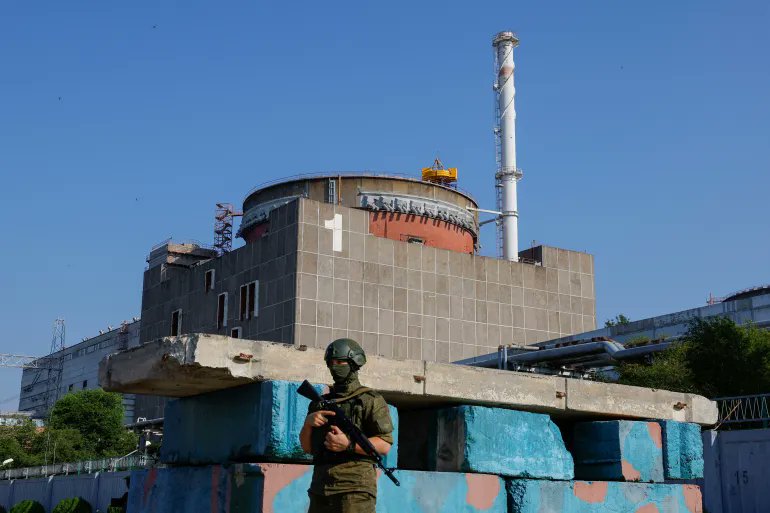 Image in @MarioNawfal's post: 🚨🇺🇦NUCLEAR POWER PLANT DAMAGED IN UKRAINIAN ATTACK
The International Atomic Energy Agency called …