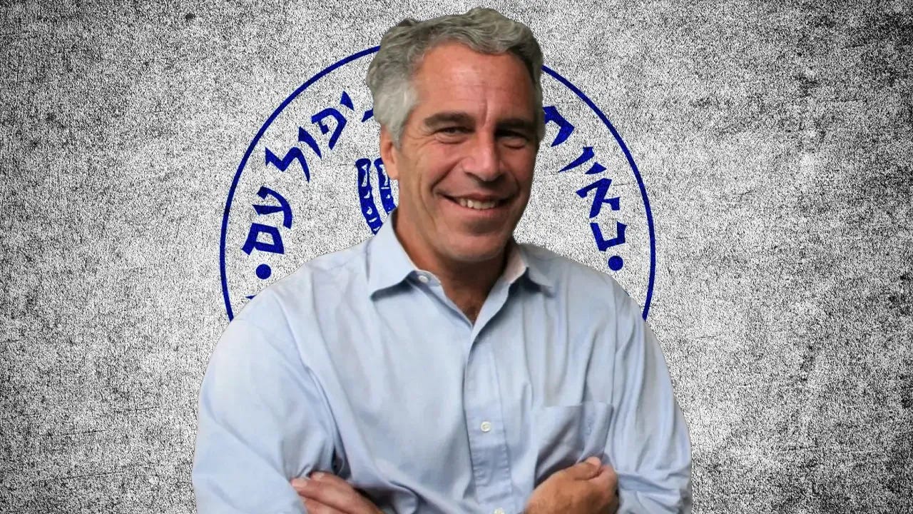 Image in @sneako's post: We have now have undeniable PROOF Epstein was an Israel spy used to gain support w/ pedophile black…