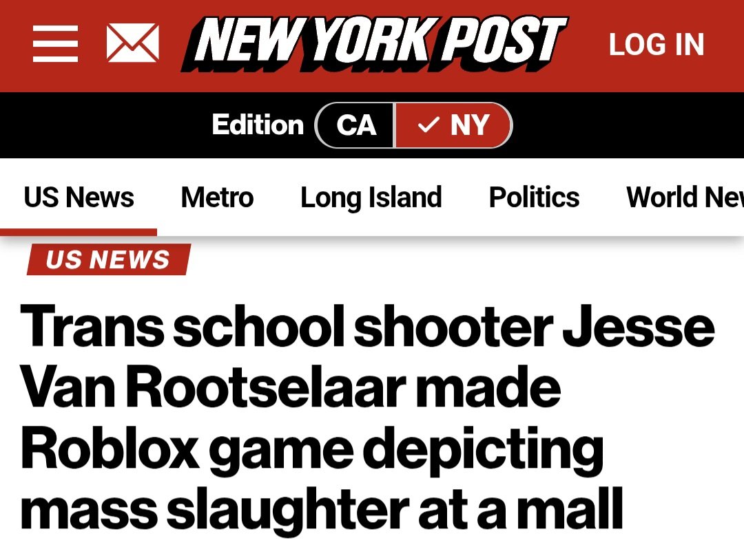 Image in @IfindRetards's post: Roblox is a cesspool and trans violence can no longer be ignored. https://t.co/US9gNbKkaU