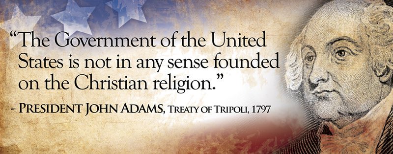 Image in @sneako's post: “The Government of the United States is not in any sense founded on the Christian religion.
It has…
