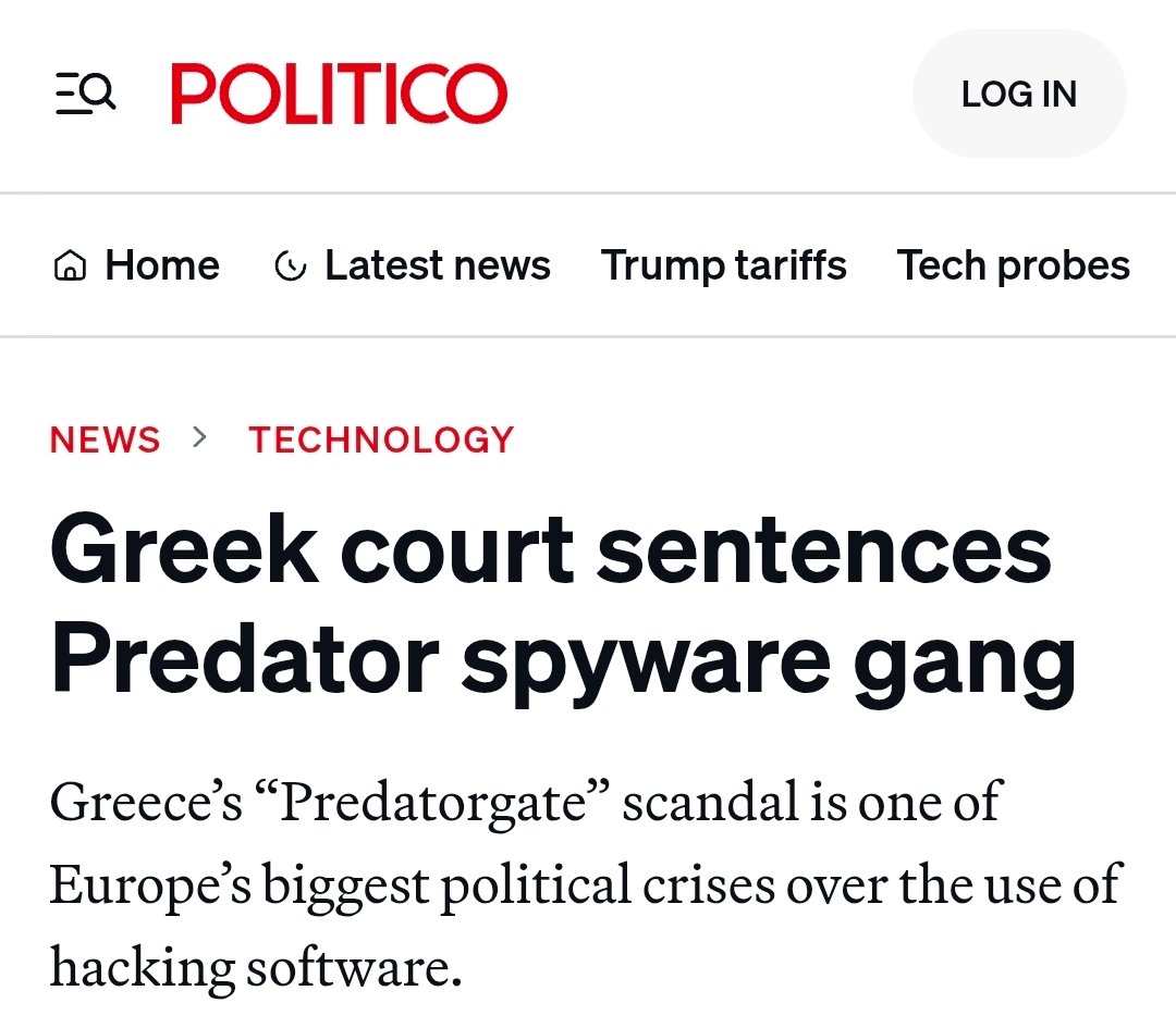 Image in @xIsraelExposedx's post: A Greek court sentenced two Israelis to prison today over a major wiretapping scandal involving the…