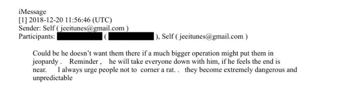 Image in @sneako's post: Jeffrey Epstein predicting Trump would sell out his country if he was cornered like a rat.
Files w…