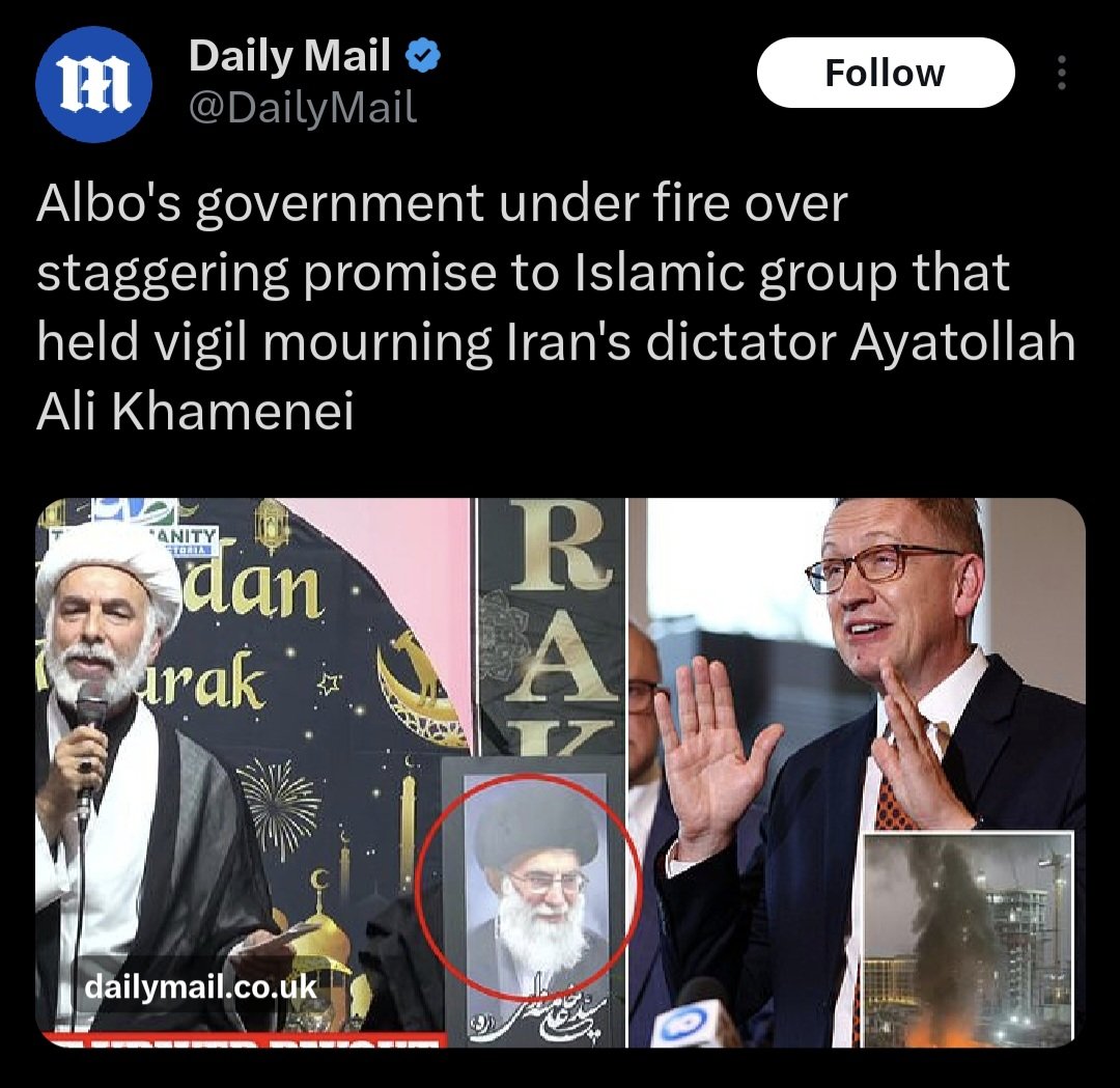 Image in @IfindRetards's post: The retard who runs Australia gave this mosque $670k in tax payer money.
Now they're holding vigi…