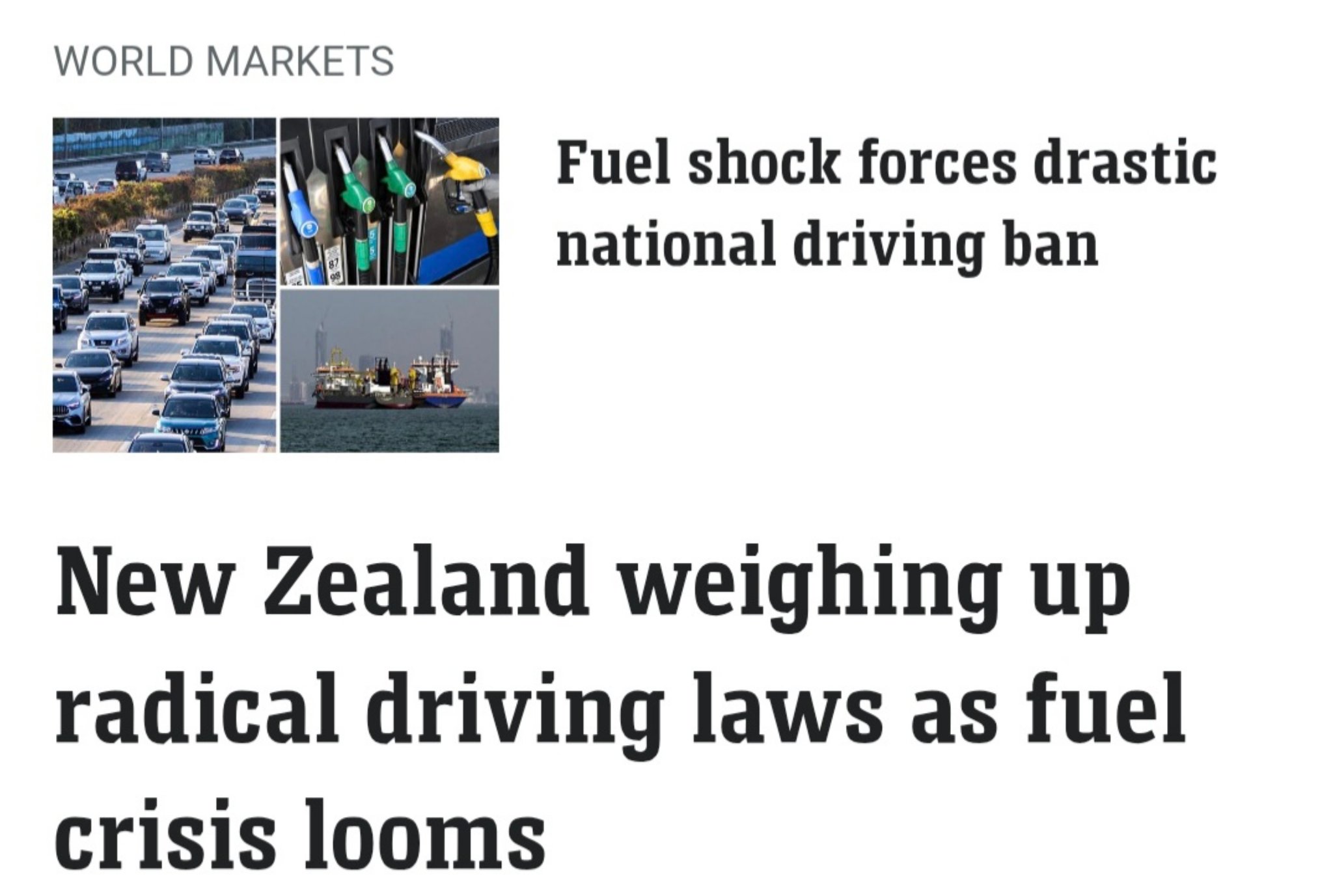 Image in @IfindRetards's post: Breaking retarded news:
New Zealand is considering invoking emergency powers that could limit how…
