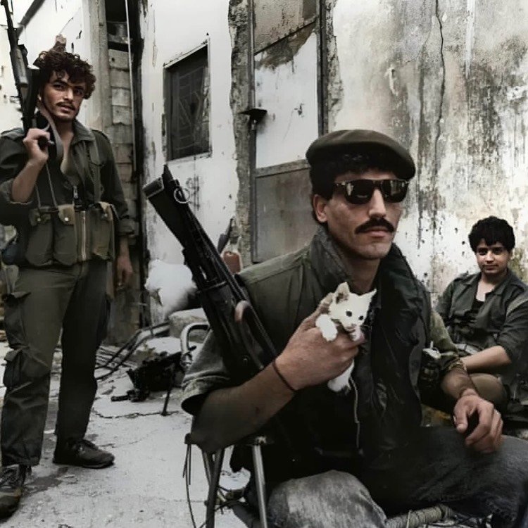 Image in @xIsraelExposedx's post: Palestinians resistence fighters, Beirut, Lebanon, 1988. https://t.co/tgg8nYbSXE