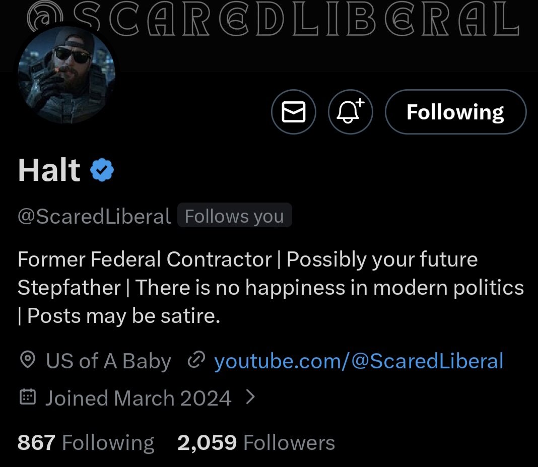 Image in @IfindRetards's post: Subscriber shout-out of the day @ScaredLiberal.
Thanks for subbing, I appreciate the support.
Pl…