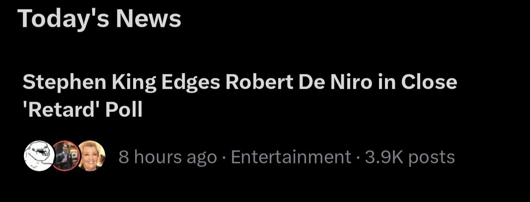 Image in @IfindRetards's post: X News delivers again. https://t.co/1JHHrZnLA3