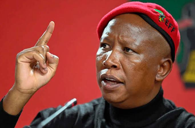Image in @IfindRetards's post: Julius Malema, who is responsible for the "Shoot to k#II. K#II the Boer, the farmer" chants has jus…