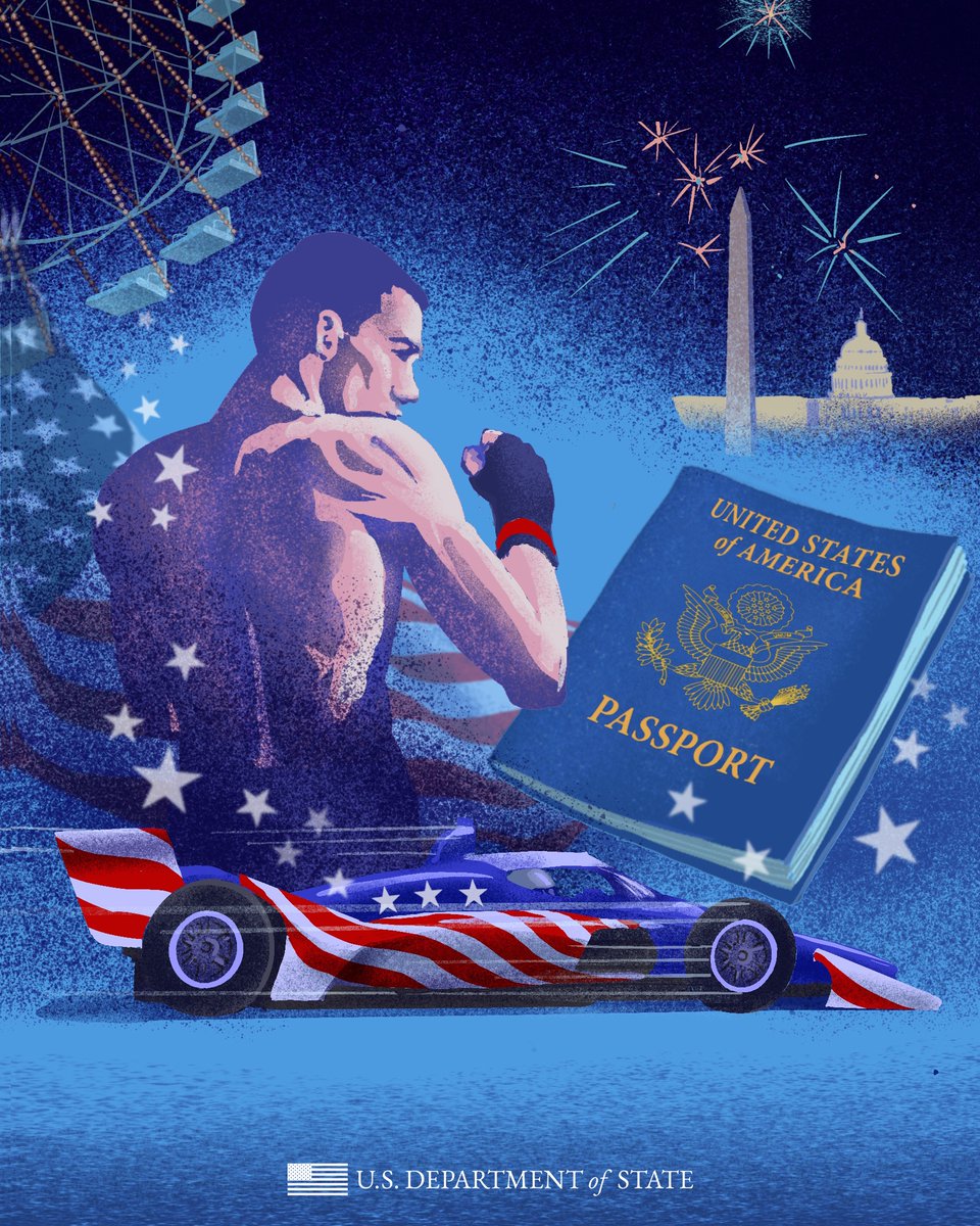 Image in @MarioNawfal's post: 🇺🇸 COMING SOON: Limited-edition U.S. passports for America’s 250th anniversary…
…with Trump’s face…