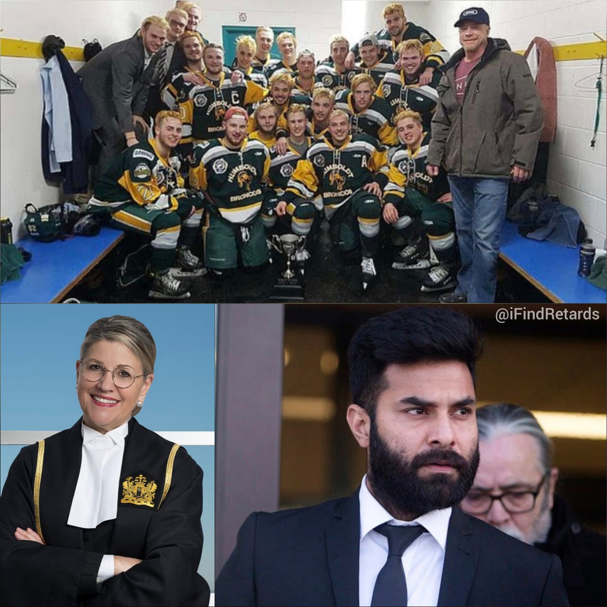 Image in @IfindRetards's post: A Canadian judge has temporarily stopped the deportation of an Indian trucker who killed 16 members…