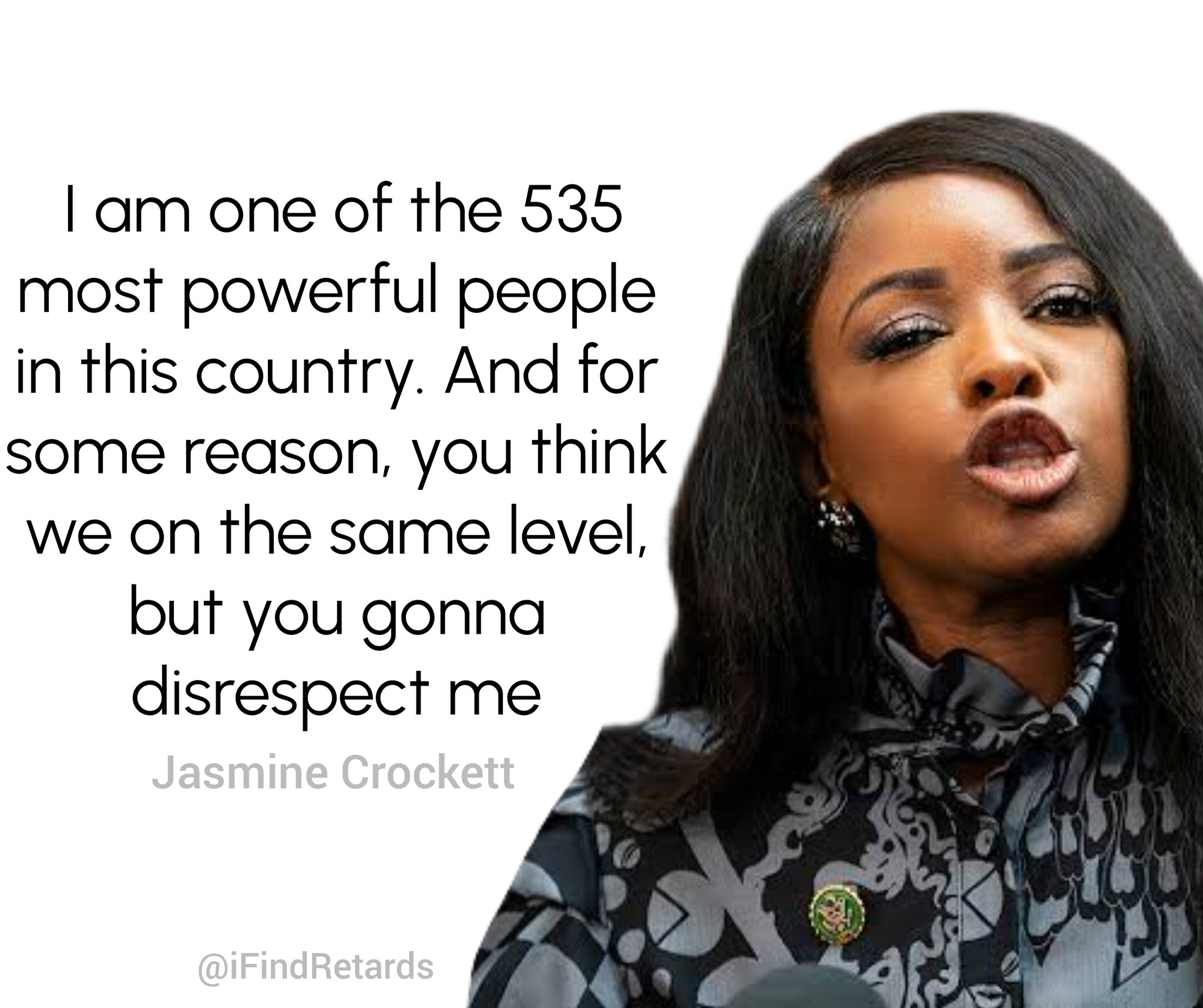 Image in @IfindRetards's post: She is on another retard level for sure. Untouchable https://t.co/LcR5p3YE68