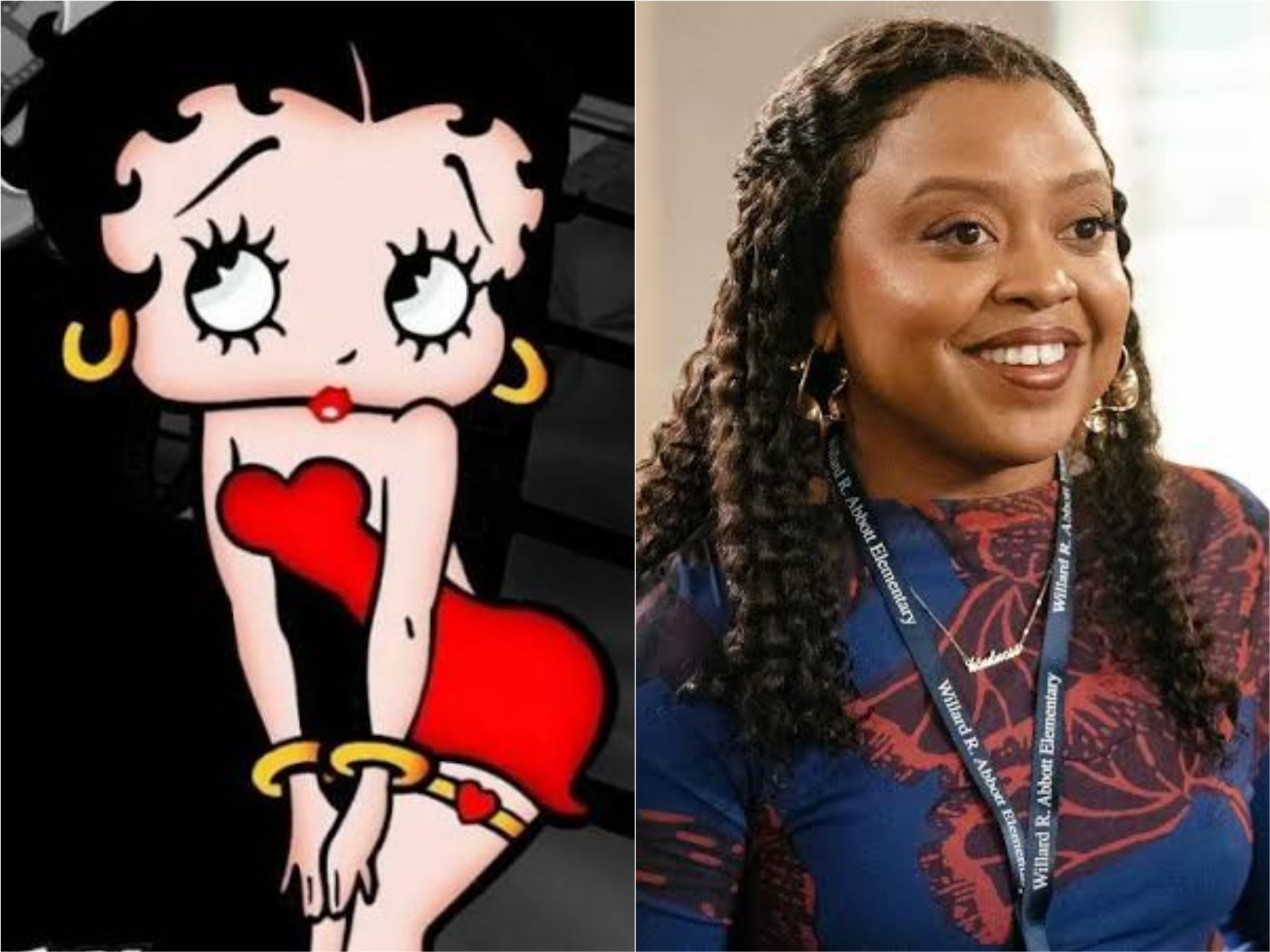Image in @IfindRetards's post: They're doing it again.
Betty Boop, described as Caucasian is set to be played by Quinta Brunson…