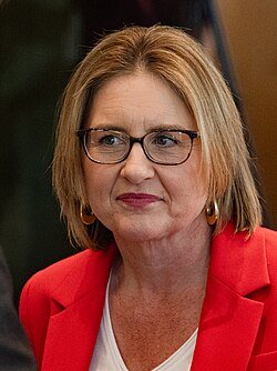 Image in @IfindRetards's post: This retard is the premier of Victoria, Australia. She is currently in full meltdown because a bill…