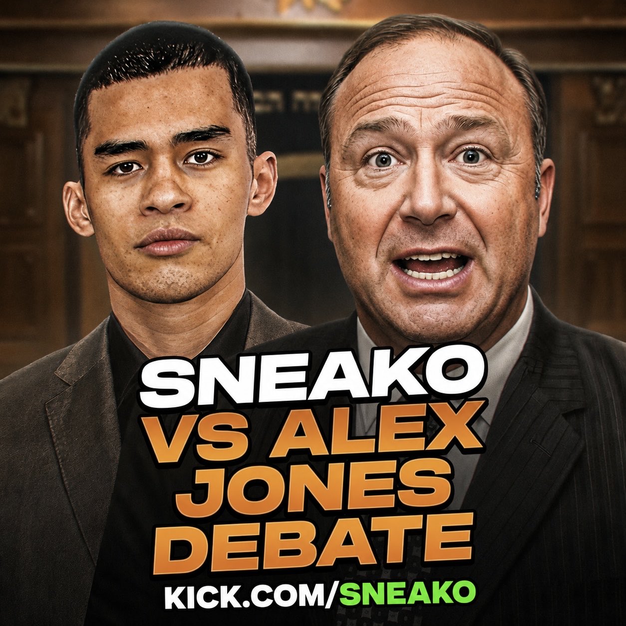 Image in @sneako's post: SNEAKO VS ALEX JONES
3PM EST
AFTER I TAKE A QUICK NAP FIRST https://t.co/mYMqvE6nzT