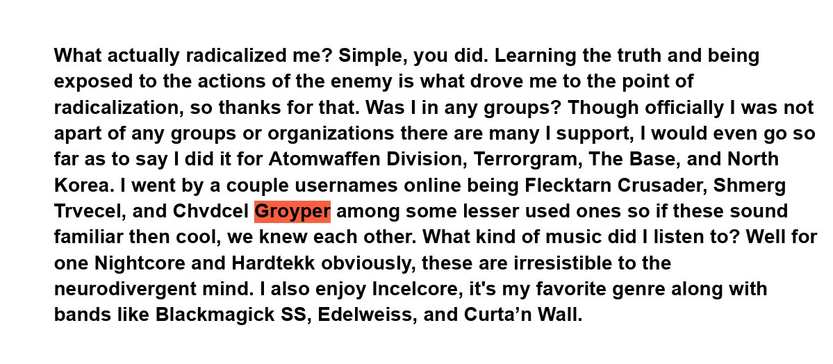 Image in @sneako's post: Nick Fuentes is directly named in the manifesto of the San Diego mosque shooter. The terrorist went…