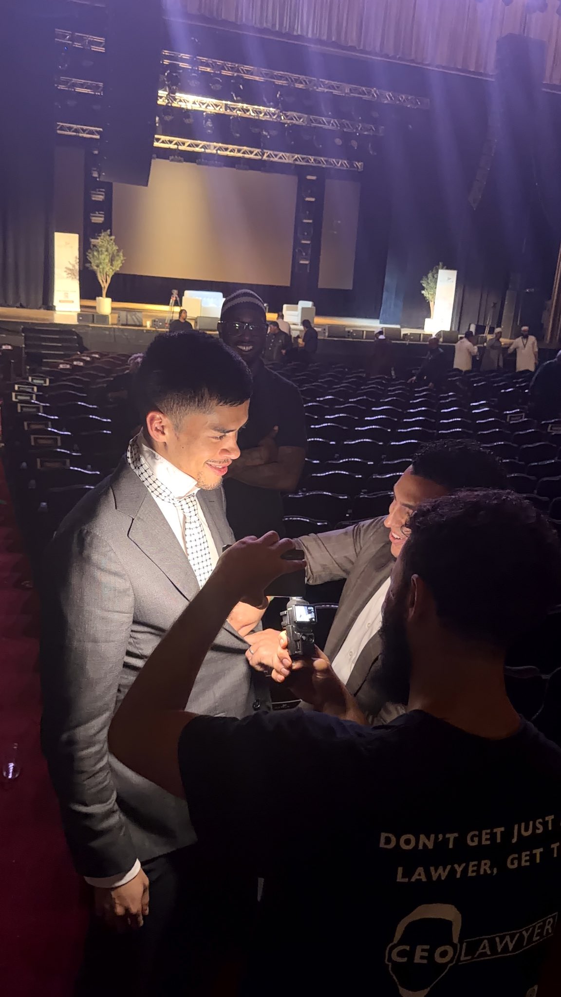 Image in @sneako's post: Great event tonight! Thank you to New Jersey, Khabib and the Miftaah institute for a powerful remin…