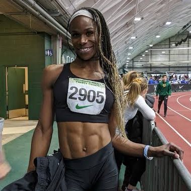 Image in @IfindRetards's post: CeCé Telfer competed in men’s Division II events ranked around 200th nationally in the 400 m hurdle…