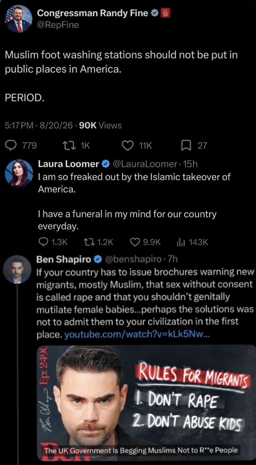 Image in @sneako's post: All three tweeted these in the past 24 hours
What do they have in common? https://t.co/NTayZCNYwm