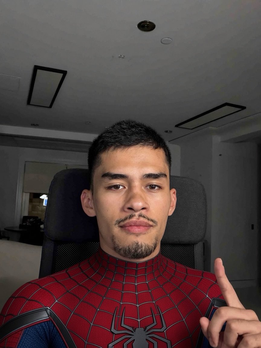 Image in @sneako's post: 🚨 I AM SPIDERMAN 🕸️
🚨 US CANADA TRADE WAR
🚨 TATE HAS A FAKE BUGATTI
🚨 IQMAXXING SUNDAY
LIVE NOW | L…