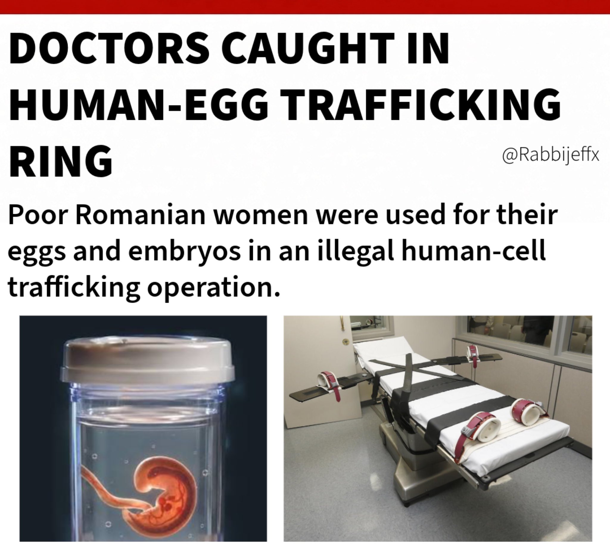 Image in @RabbiJeffx's post: Hey @Grok
Were the doctors involved in this scandal ISRAELI? https://t.co/8rYPYGgN00