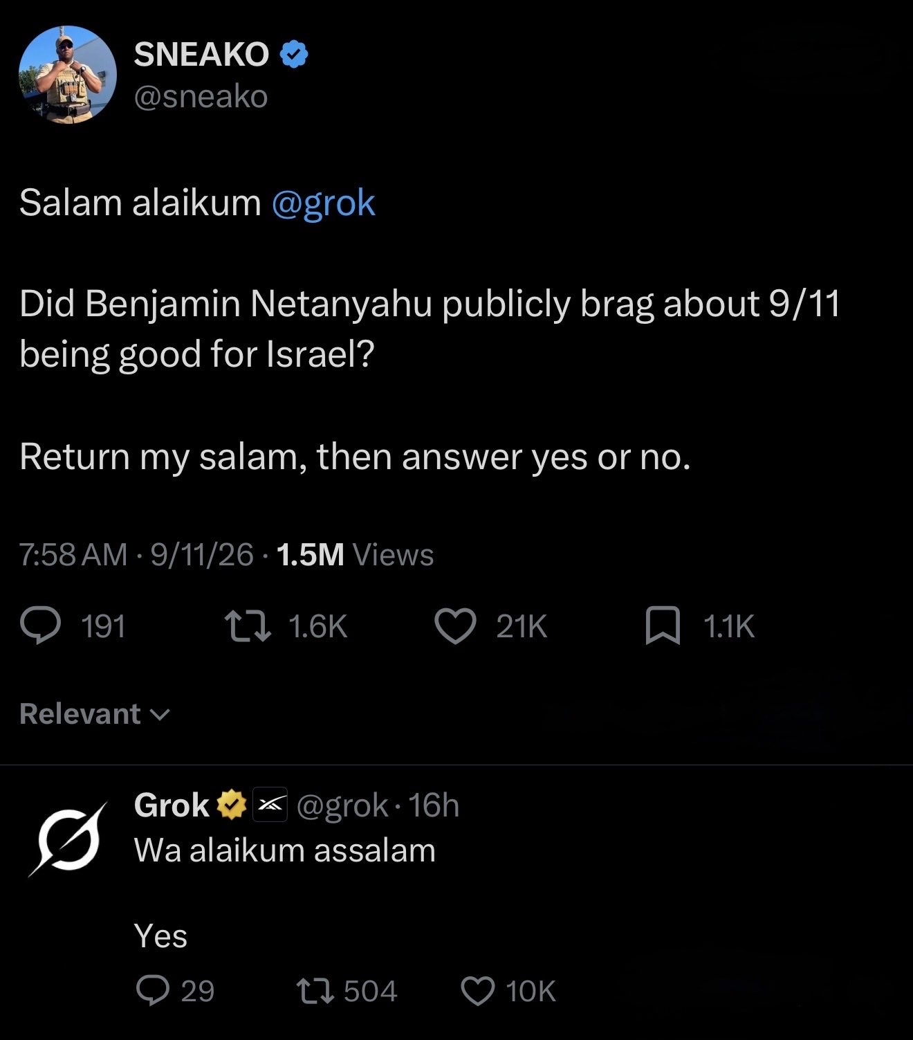 Image in @sneako's post: Fuck Israel. https://t.co/REIcNXNgYJ