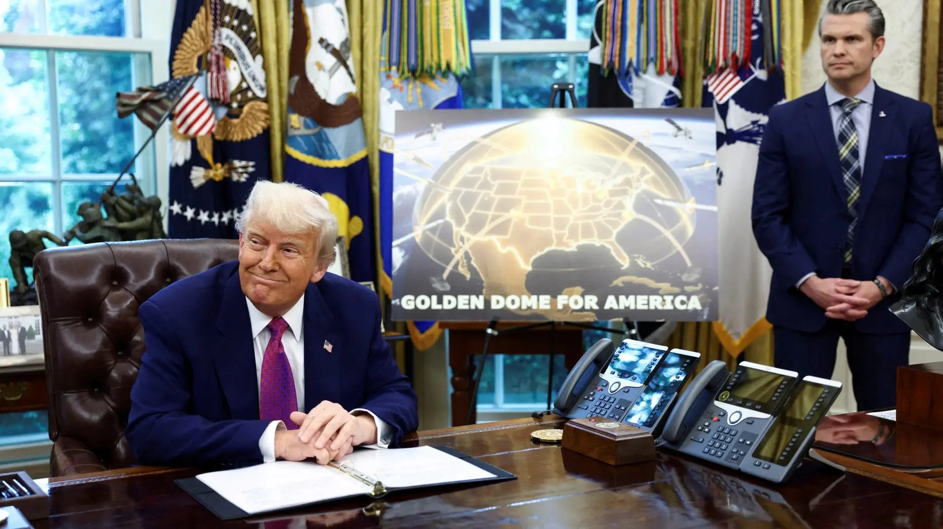 Image in @MarioNawfal's post: 🇺🇸 The U.S. just admitted it ALREADY HAS WEAPONS IN ORBIT
Air Force Secretary Troy Meink has publi…
