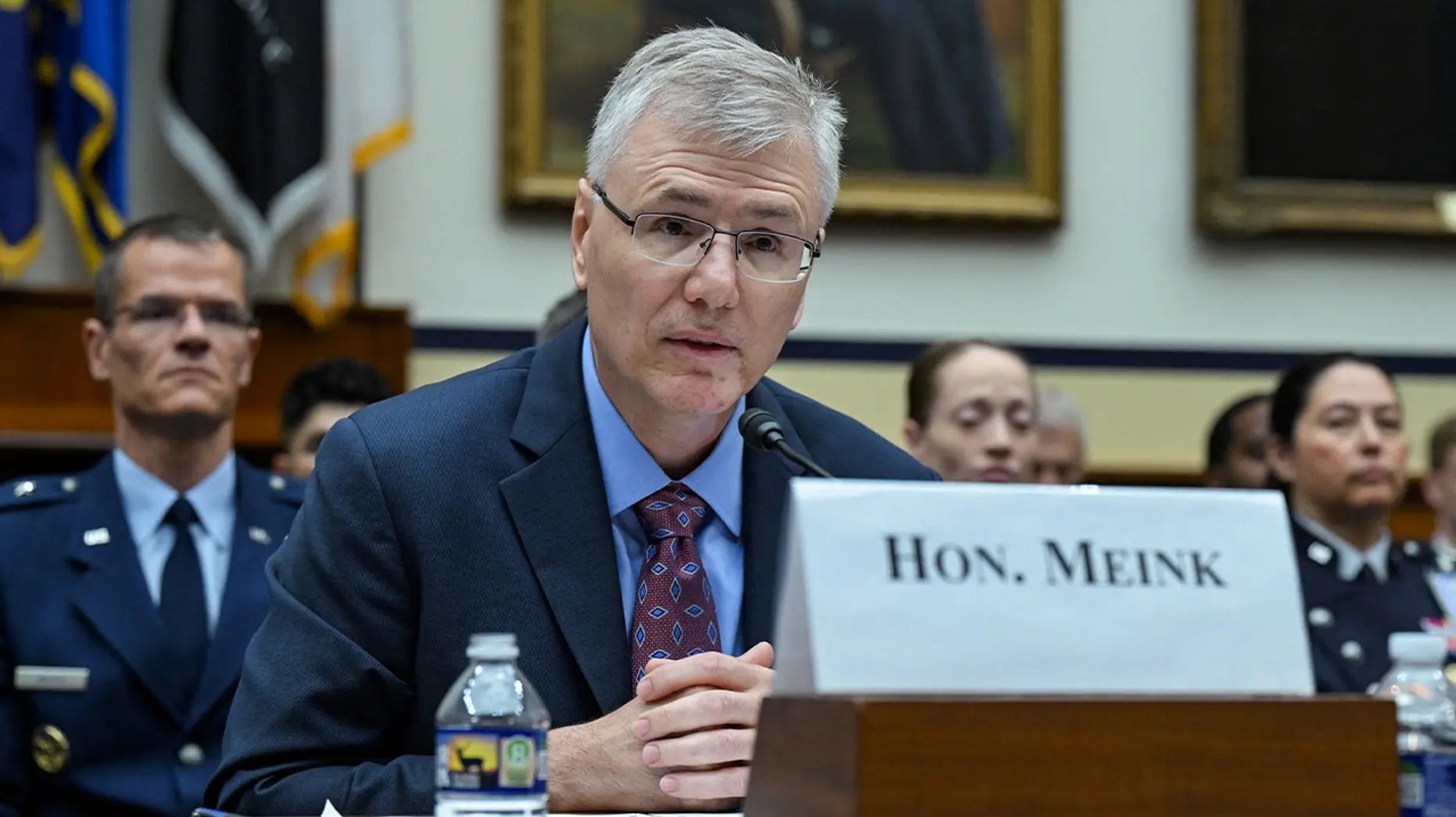 Image in @MarioNawfal's post: 🇺🇸 The U.S. just admitted it ALREADY HAS WEAPONS IN ORBIT
Air Force Secretary Troy Meink has publi…