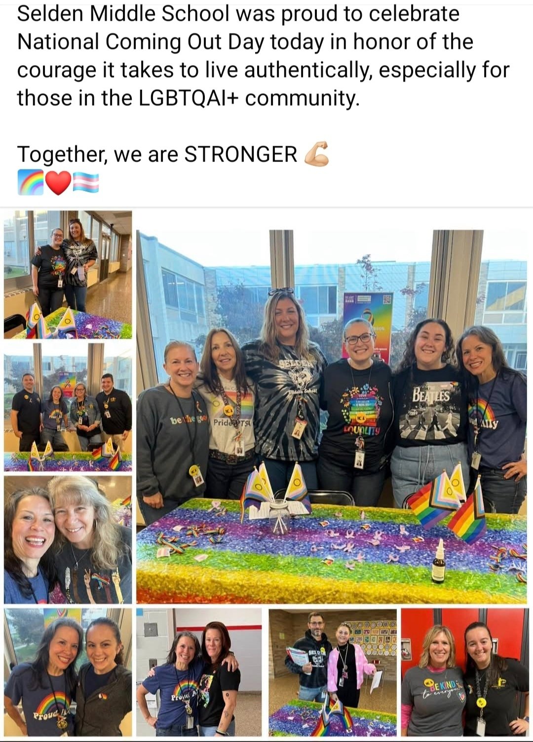 Image in @IfindRetards's post: Why the hell would any school be celebrating "coming out day" let alone a school for young kids.
…